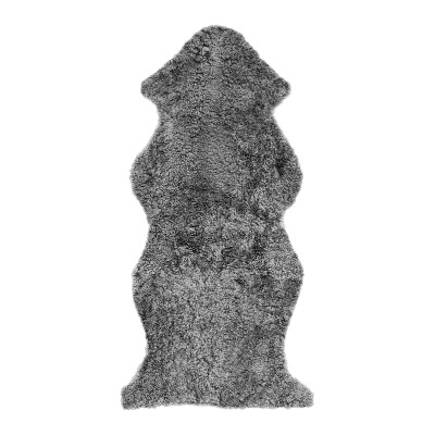 Curly gotlandsgrå - 1,5 ihopsytt lockigt fårskinn