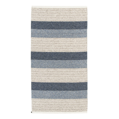 Myra blå - plast- och garnmatta