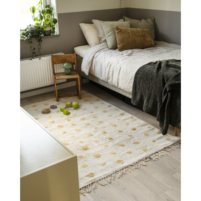 Prick gul - bomullsmatta