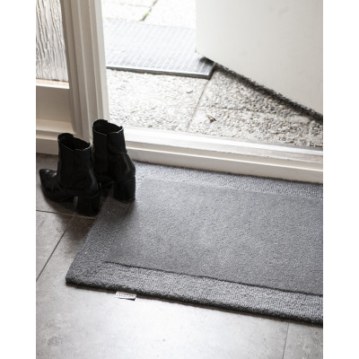 Plain mörkgrå - dörrmatta