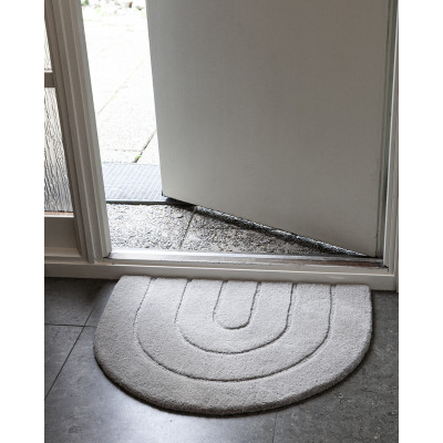 Curve grå - dörrmatta