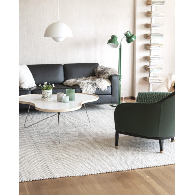 Vidd offwhite - handvävd ullmatta