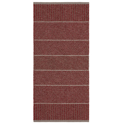 Alice mix vinröd - plast- och garnmatta