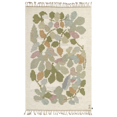 Linné beige - Handvävd ullmatta