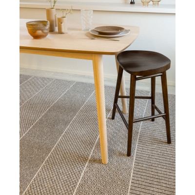 Alice mix mörkgrå - plast- och garnmatta