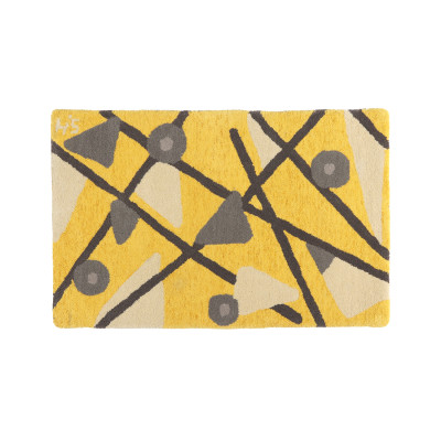 Geometry yellow - dörrmatta